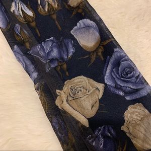 Translucent blue rose scarf